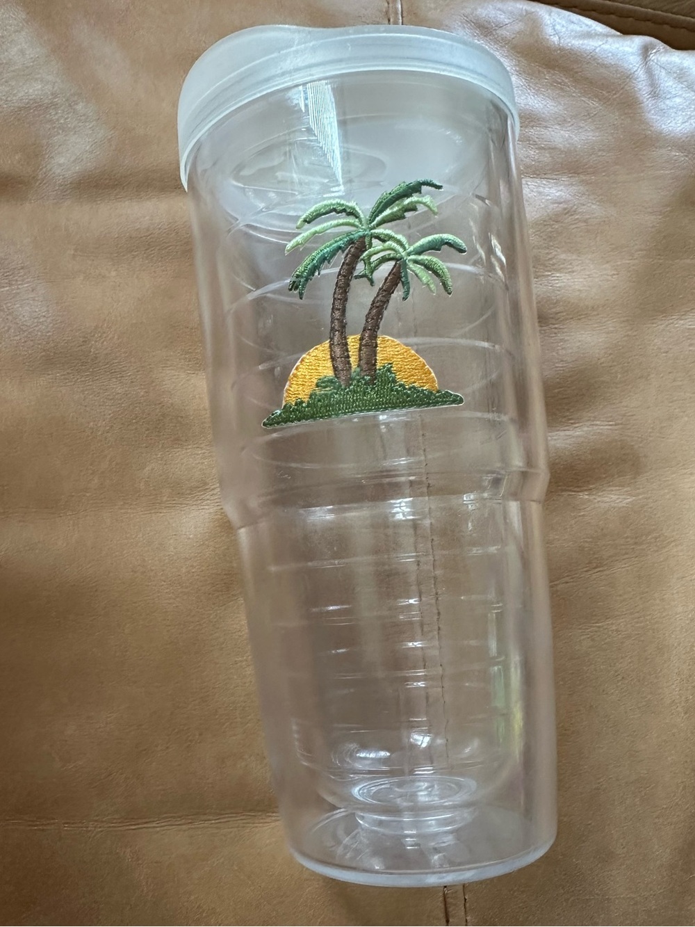 Tervis Clear Tropical Palm Double-Wall Tumbler with Lid